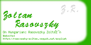 zoltan rasovszky business card